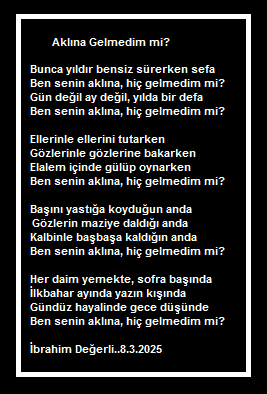 Aklına Gelmedim mi