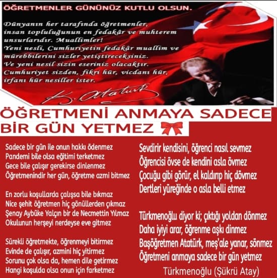 Öğretmeni Anmaya Sadece Bir Gün Yetmez