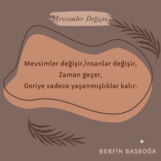 Mevsimler Değişir