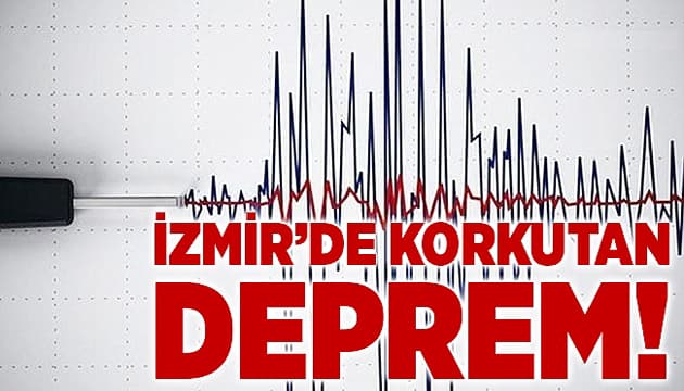 İzmir'de Deprem