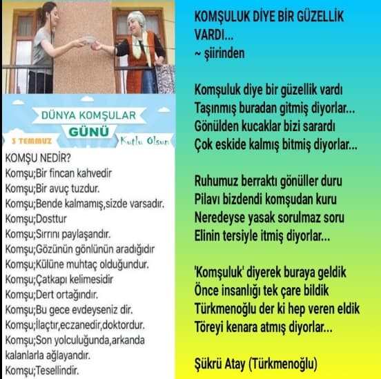 Komşuluk Diye Bir Güzellik Vardı