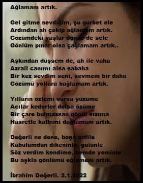 Ağlamam Artık