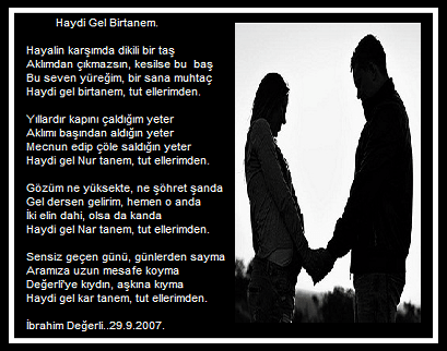 Haydi Gel Bir Tanem