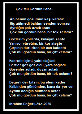 Çok mu Gördün Bana