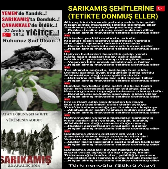 Sarıkamış Şehitlerine / Tetikte Donmuş Eller