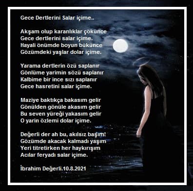 Gece Dertlerini Salar İçime