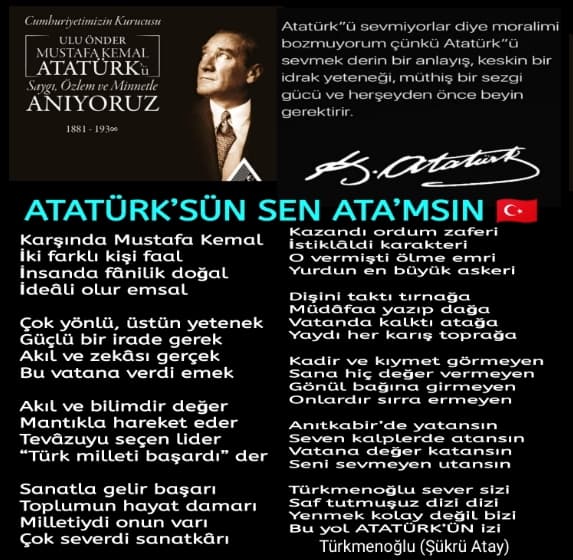Atatürk’sün Sen Atamsın