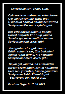 Seviyorum Seni Eskisi Gibi