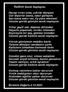 Kalbim Sevdi Neyleyim