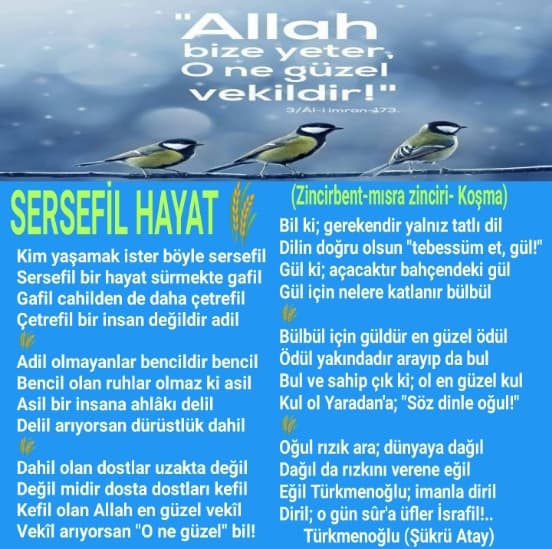 Sersefil Hayat / Zincirbent Mısra Zinciri