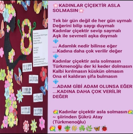 Kadınlar Çiçektir Asla Solmasın
