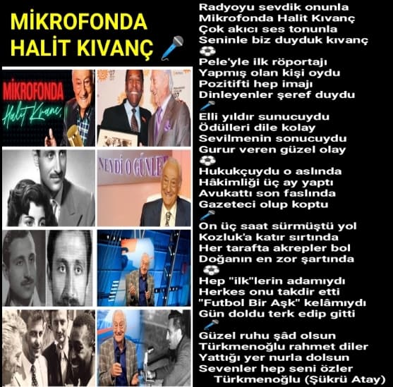 Mikrofonda Halit Kıvanç
