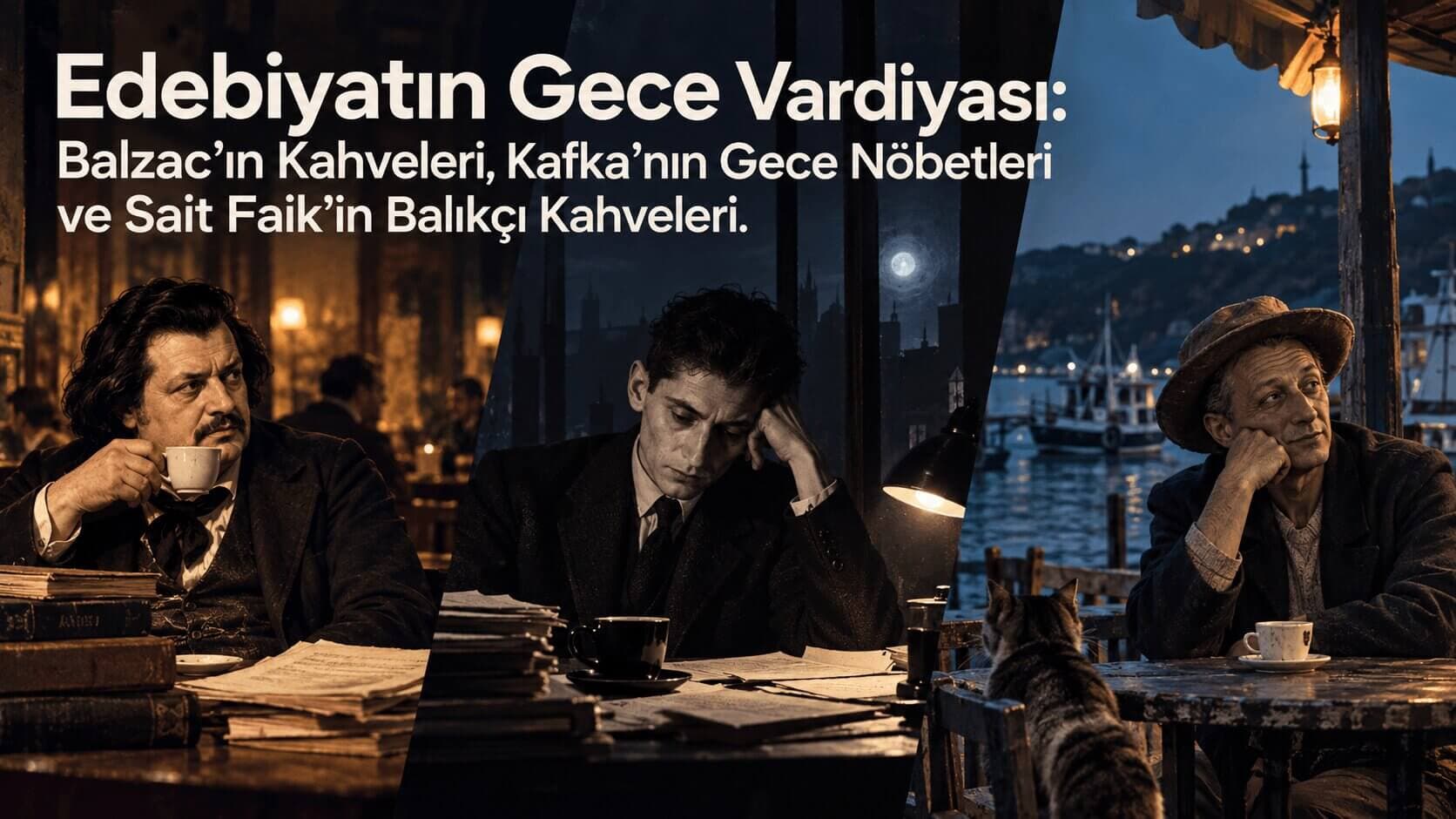 Edebiyatın Gece Vardiyası: Balzac’ın Kahveleri, Kafka’nın Gece Nöbetleri ve Sait Faik’in Balıkçı Kahveleri