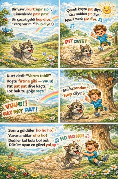 Zıpır Yavru Kurt ve Çocuk