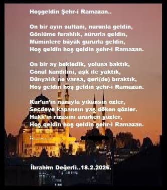 Hoş geldin Şehr-i Ramazan