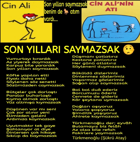 Son Yılları Saymazsak / Taşlama