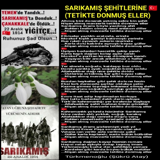 Sarıkamış Şehitlerine / Tetikte Donmuş Eller