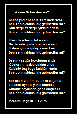 Aklına Gelmedim mi
