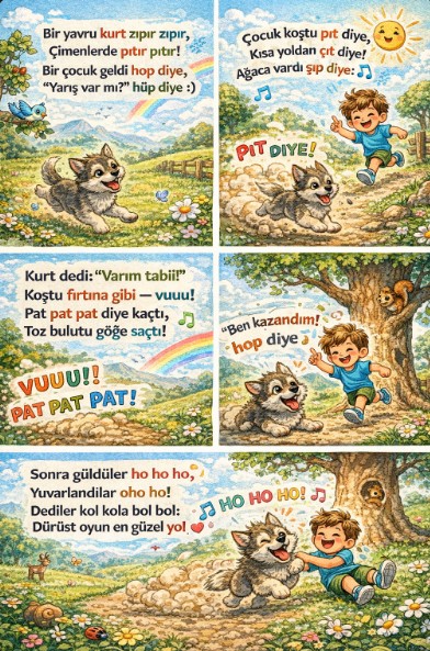 Zıpır Yavru Kurt ve Çocuk