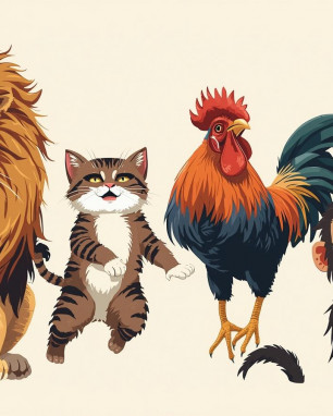 Aslan Miyavladı Kedi Kükredi